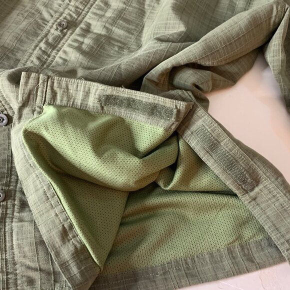 5.11 Tactical Series Shirt Mens Large Olive Green S/S Snap Button Conceal Carry - Picture 8 of 12